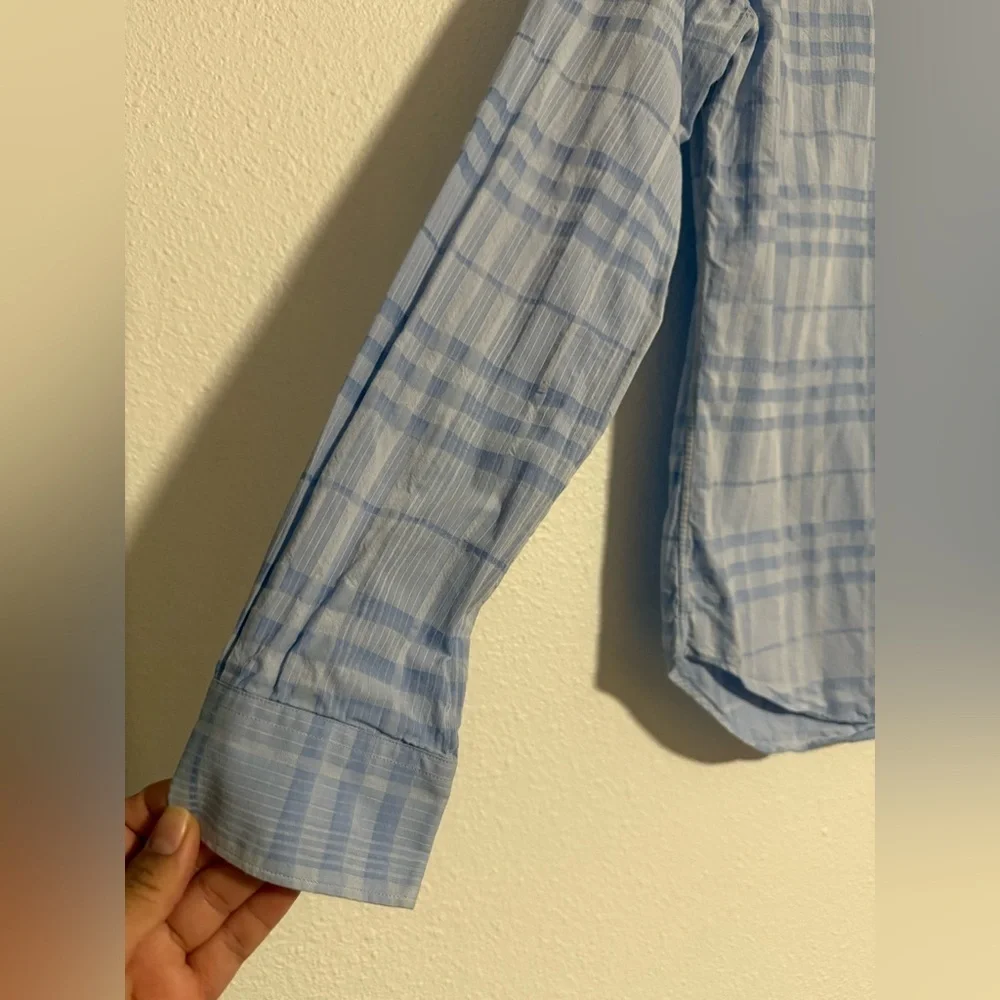 Burberry Abstract Check Long Sleeve Button Down